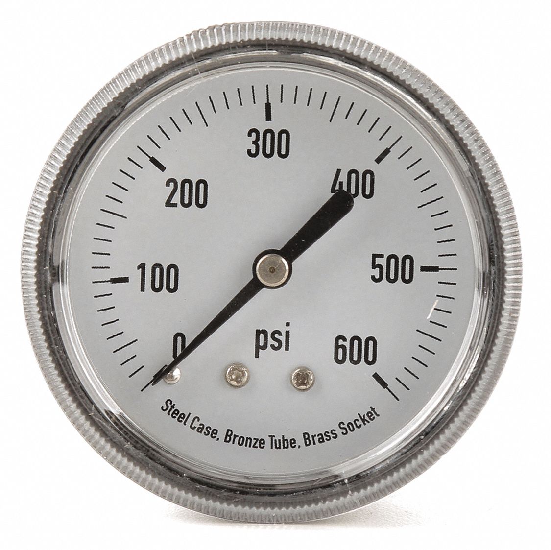 Panel Mount Pressure Gauge 300 PSI 1/8" NPT 2-1/2" Diameter 4UA35 