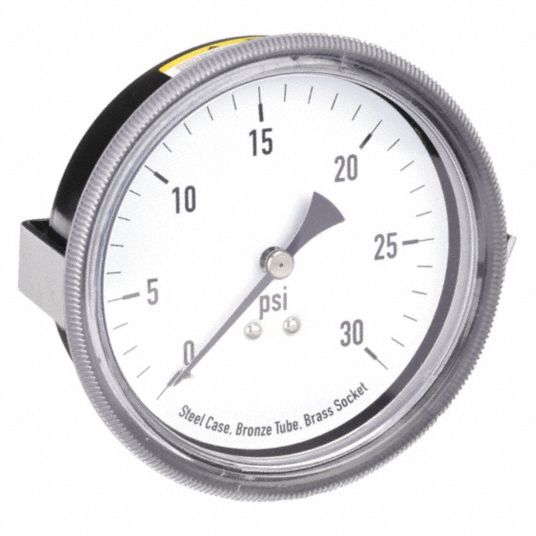 UClamp, 0 to 30 psi, PanelMount Pressure Gauge 4UA314UA31 Grainger