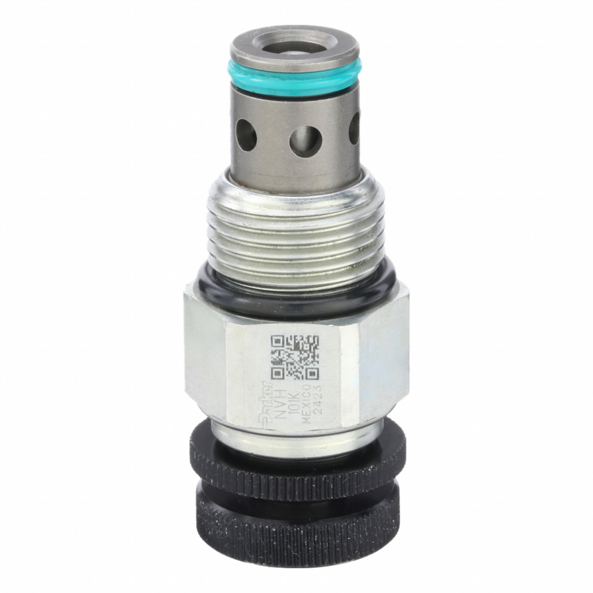 Threaded Cartridge Valve: Steel, Block-Mounted, Two Positions, Normally Closed, Two-Way