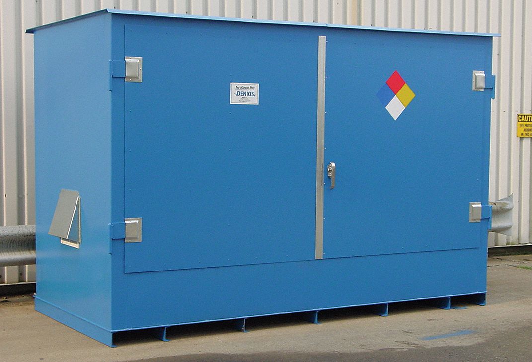 4UEA9 - Flammable Outdoor Cabinet 440 Gal. Blue