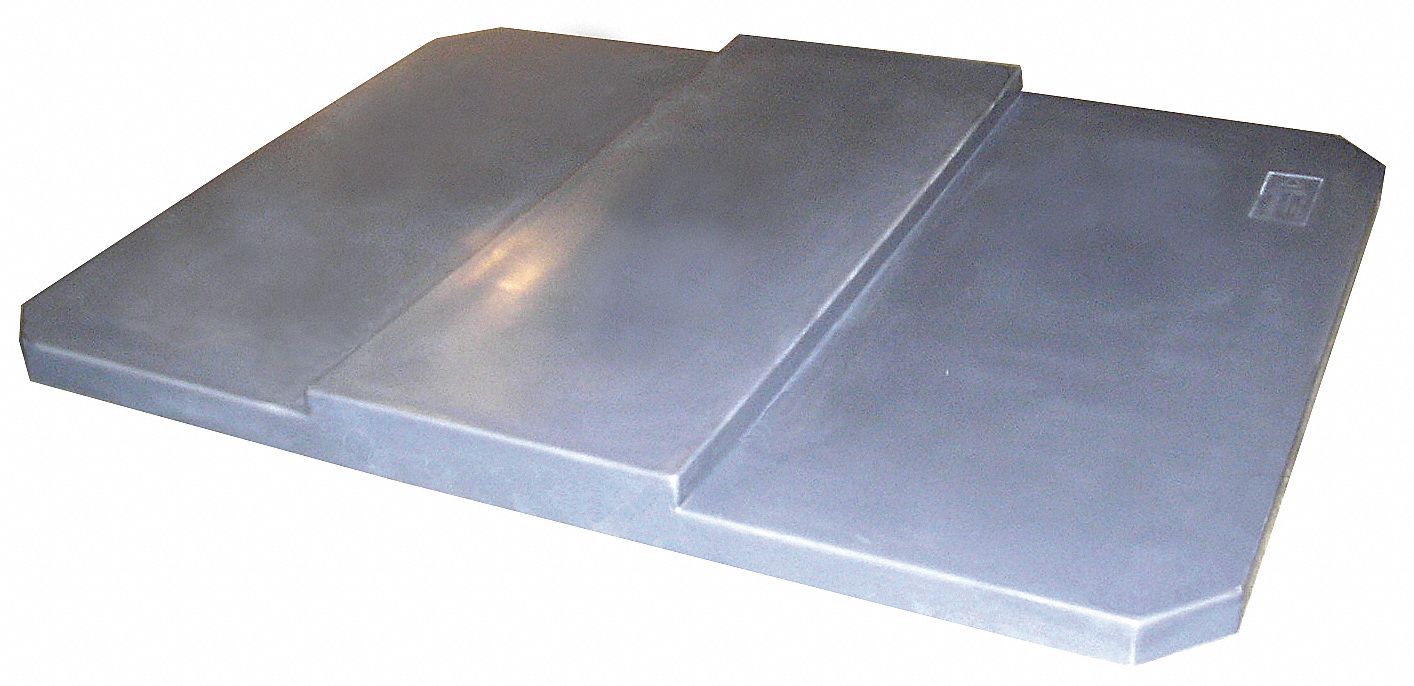 Cube Truck Lid: 12.5 cu ft Fits Truck Size (Cu.-Ft.), MDPE, Gray, Resting Lid