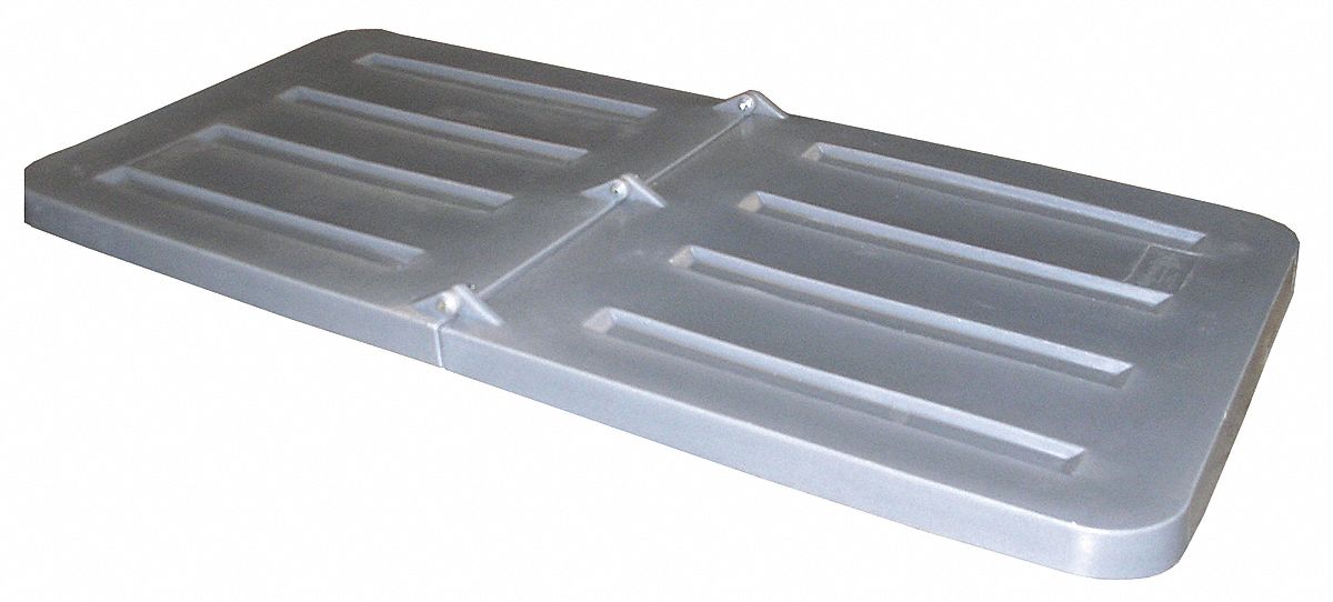 Hinged Truck Lid: 9 cu ft Fits Truck Size (Cu.-Ft.), 48 in L 26 in W 2 1/4 in H