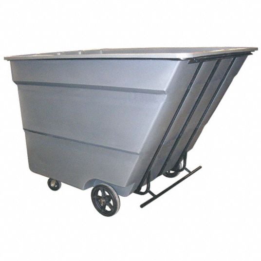 Gray, Tilt Truck, 59.4 cu ft, 2500 lb Load Capacity - Grainger