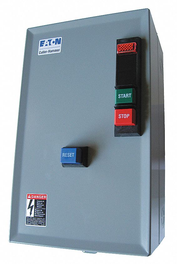 Motor Starter, 480V AC Coil Volts, Overload Relay Amp Setting 6.4 to