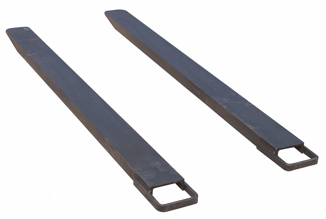GRAINGER APPROVED Fork Extensions, Black, 4 x 84 In, Pk2 4UDK74UDK7