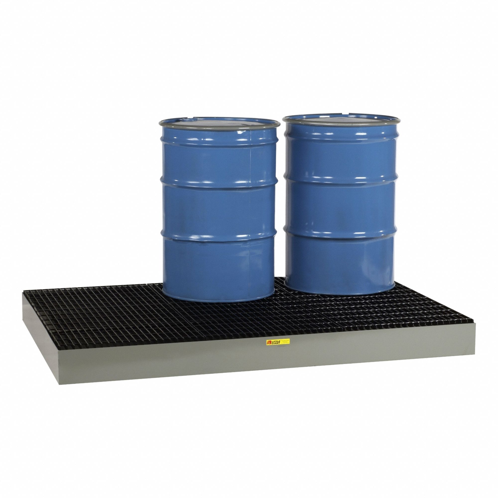 Spill Deck: For 6 Drums, 99 gal Spill Capacity, 9, 000 lb Load Capacity, Gray, Steel