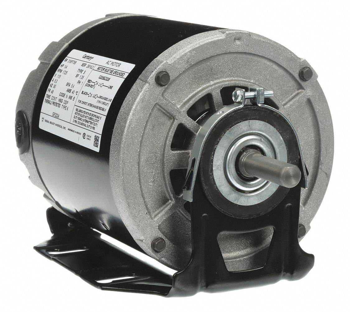 CENTURY, 1 Speed, Open Dripproof, Belt Drive Motor - 4UE76