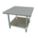 WORK TABLE, FIXED H, STAINLESS STEEL, 36 IN X 30 IN, 600 LB OVERALL LOAD CAPACITY