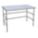 WORK TABLE, FIXED H, STAINLESS STEEL, 60 IN X 30 IN, 600 LB OVERALL LOAD CAPACITY
