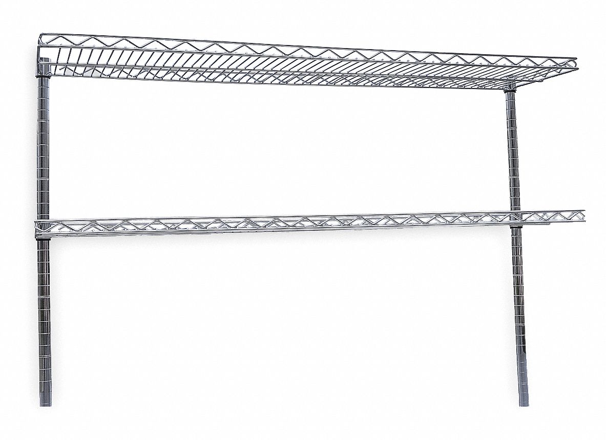 4UEN7 - Cantilever Shelf W 48 In D 12 In SS