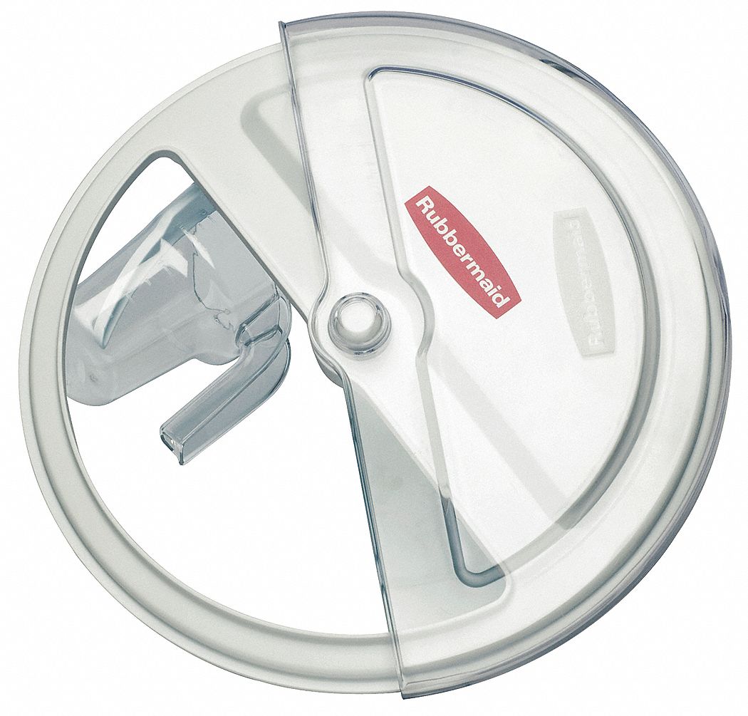 Bulk Ingredient Container Lid and Scoop: 10 qt Capacity, White Body