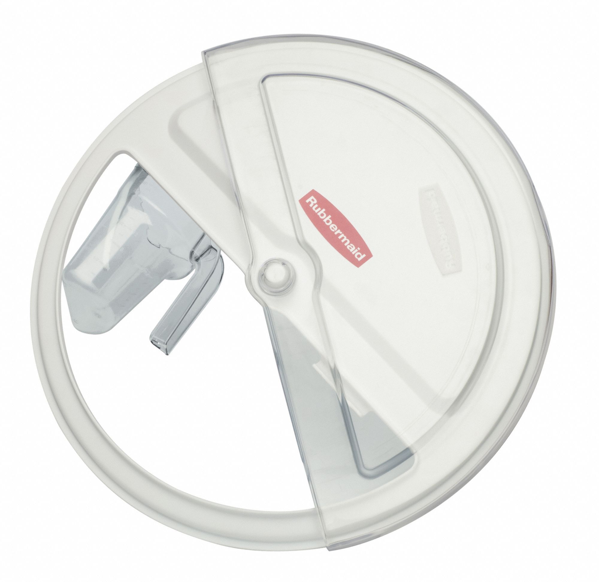 Bulk Ingredient Container Lid and Scoop: 32 qt Capacity, White Body