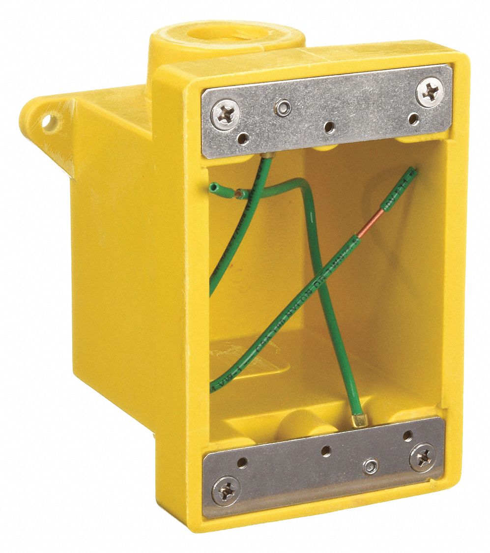 Weatherproof Electrical Box, Number of Gangs 1, Number of Inlets 2, 4.