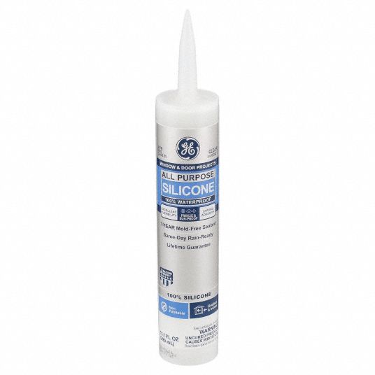 GE, All Purpose Silicone, Clear, Silicone Sealant 4UG982795576