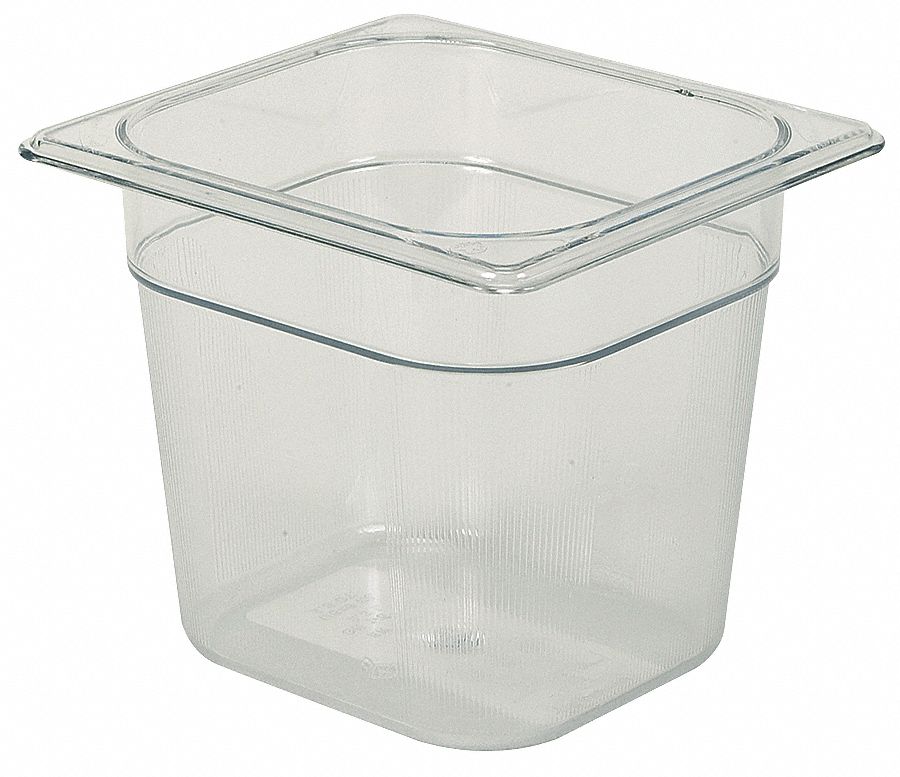 RUBBERMAID COMMERCIAL PRODUCTS Cold Food Pan Sixth Size, 2.5 qt