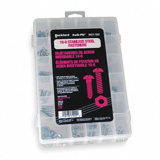 Stainless Steel Fastener Assortment - Grainger