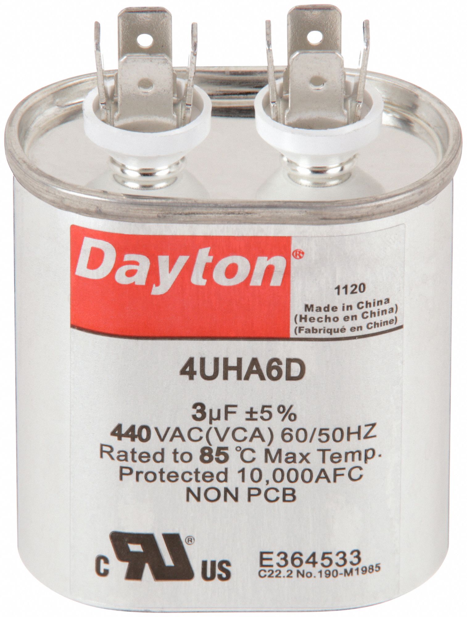 CONDNSTR MRCH,3 MFD,440 VAC,OVAL