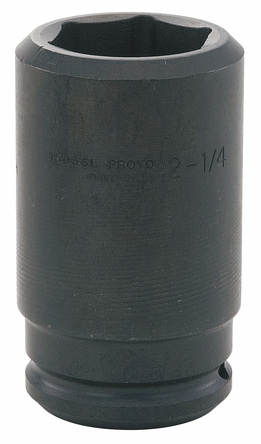 Impact Socket: 1 1/2 in Drive Size, SAE, 4 1/16 in Socket Size, 6-Point, Deep, 7 in Overall Lg