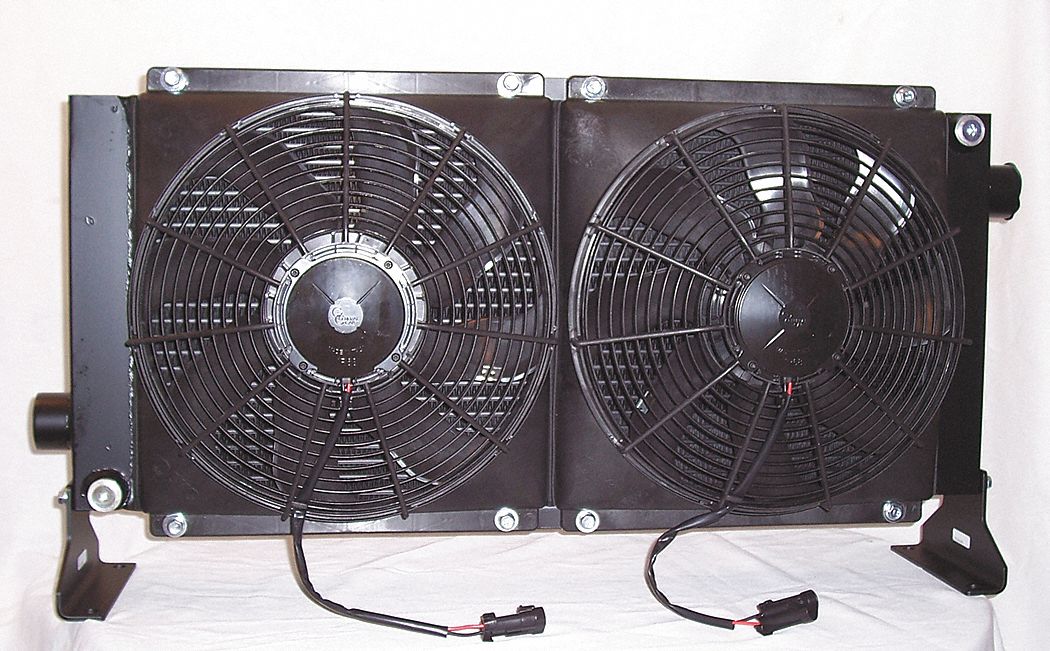 4UJG2 - Oil Cooler 12 VDC 8-80 GPM 0.48 HP