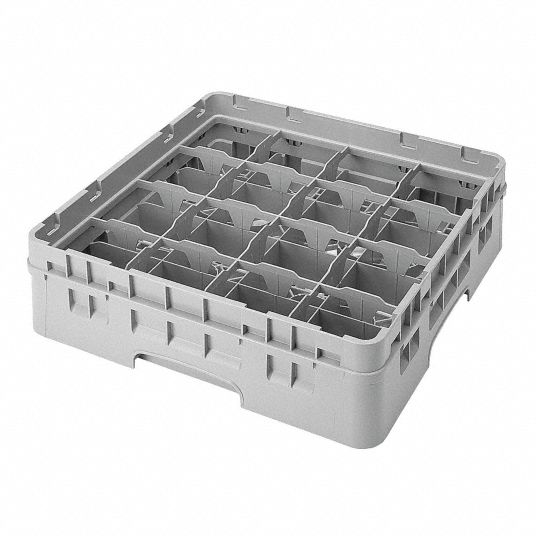 Cambro® Dishwashing Rack - Compartment Glass, Gray