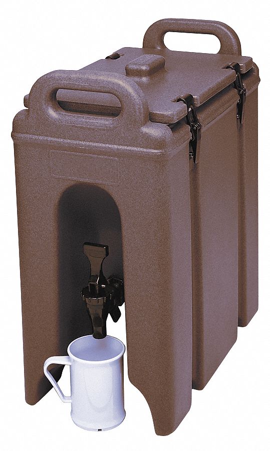 4UJL6 - Beverage Container 16 1/2x 9x 18 Brown