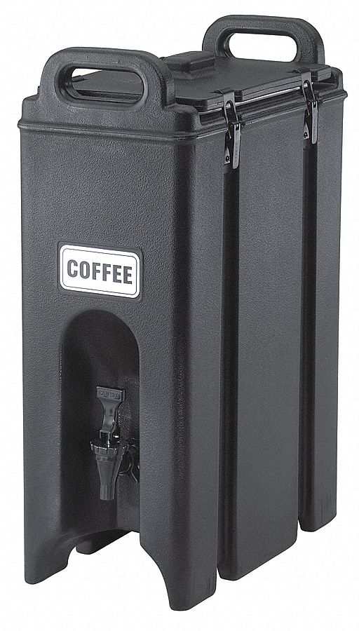 4UJL7 - Beverage Container 16 1/2x 9x 24 Black