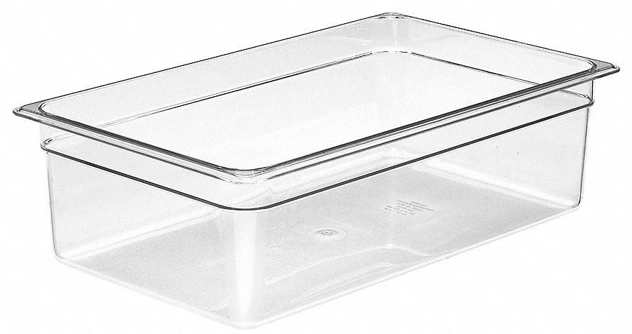 FOOD PAN,FULL SIZE, CLEAR,PK6