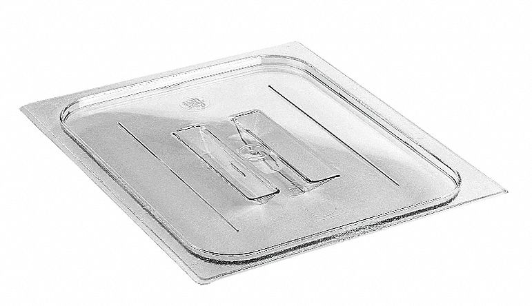 Food Pan Lid: Half Size, NSF Certified, 12 3/4 in Overall Lg, 10 7/16 in Overall Wd