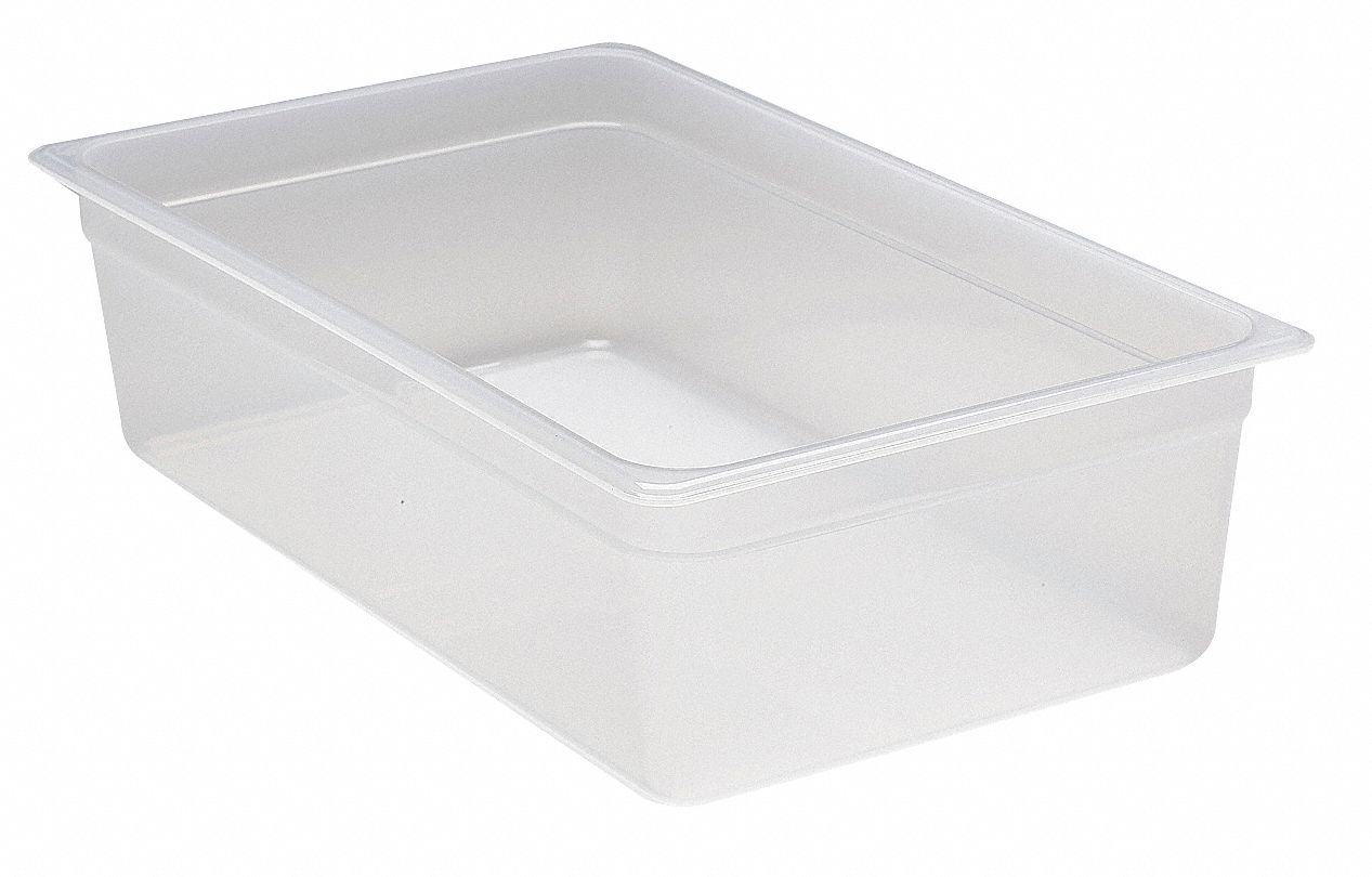 CAMBRO, Full Size, 20.6 qt Capacity, Translucent Food Pan - 4UJX1 ...