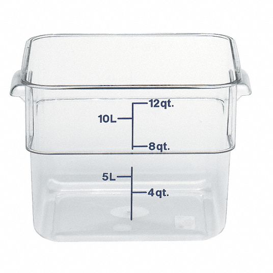 Cambro Clear Polycarbonate Food Storage Container (6 Qt.)