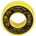 THREAD SEALANT TAPE, POLY-TEMP GAS (XHD), EXTRA HD, ½ IN X 43 FT, YELLOW