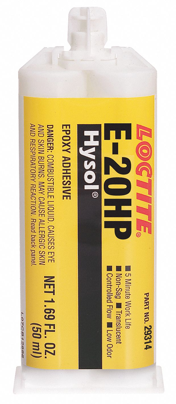 EPOXY ADHESIVE, E-20HP, AMBIENT CURED, 50 ML, DUAL-CARTRIDGE, OFF-WHITE, THICK LIQUID