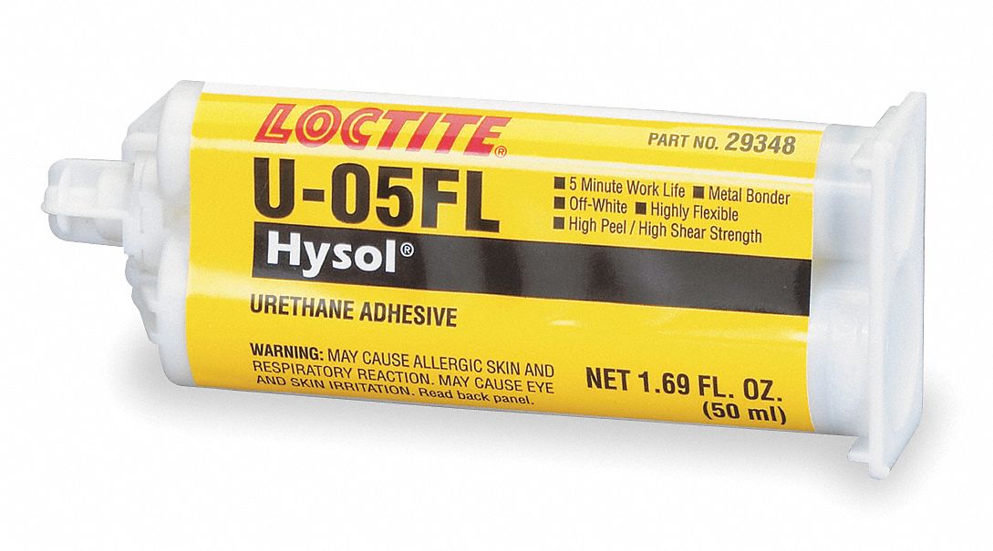 LOCTITE Urethane Adhesive U05FL, Ambient Cure, 50 mL, DualCartridge