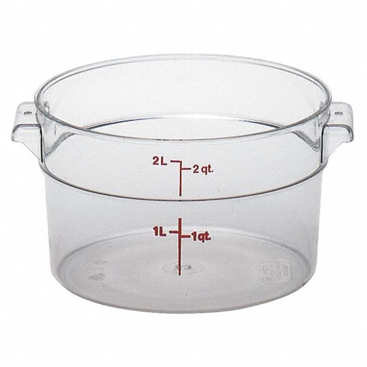 Cambro Round Storage Container Clear 12 qt.