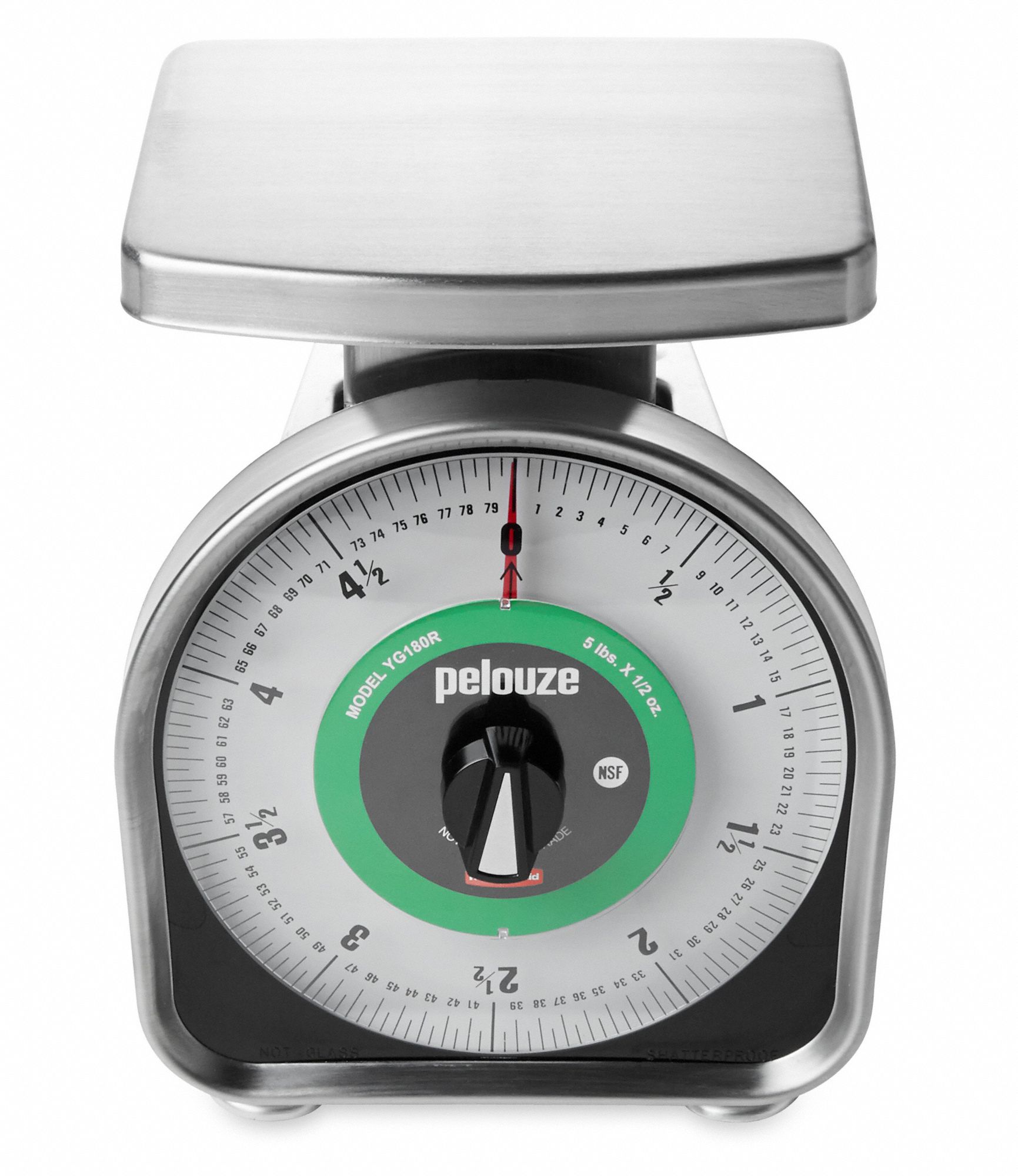 RUBBERMAID COMMERCIAL PRODUCTS Dial Scale, 5 lb Weight Capacity, 6 in