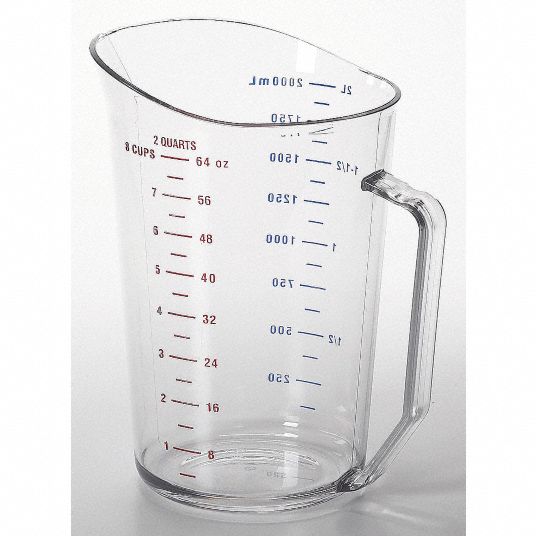 2 Quart Clear Glass Measuring Cup