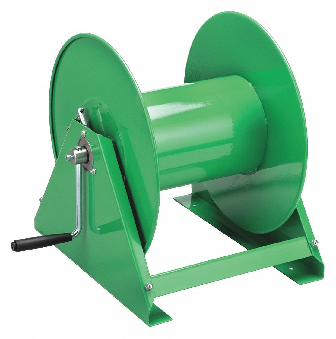 HAND CRANK HOSE REEL: 120 FT (¾ IN I.D.), 20 IN L X 16 IN W X 20 IN H, NITRILE, BRASS