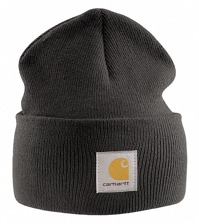 CARHARTT Knit Cap, Universal, Black, Covers Ears, Head, Watch Cap