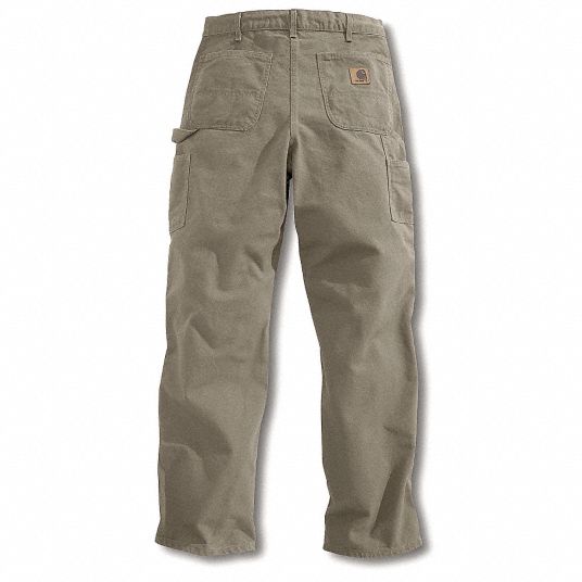 Carhartt Men's Carhartt Brown Duck Work Pants (36 x 34) in the Pants  department at