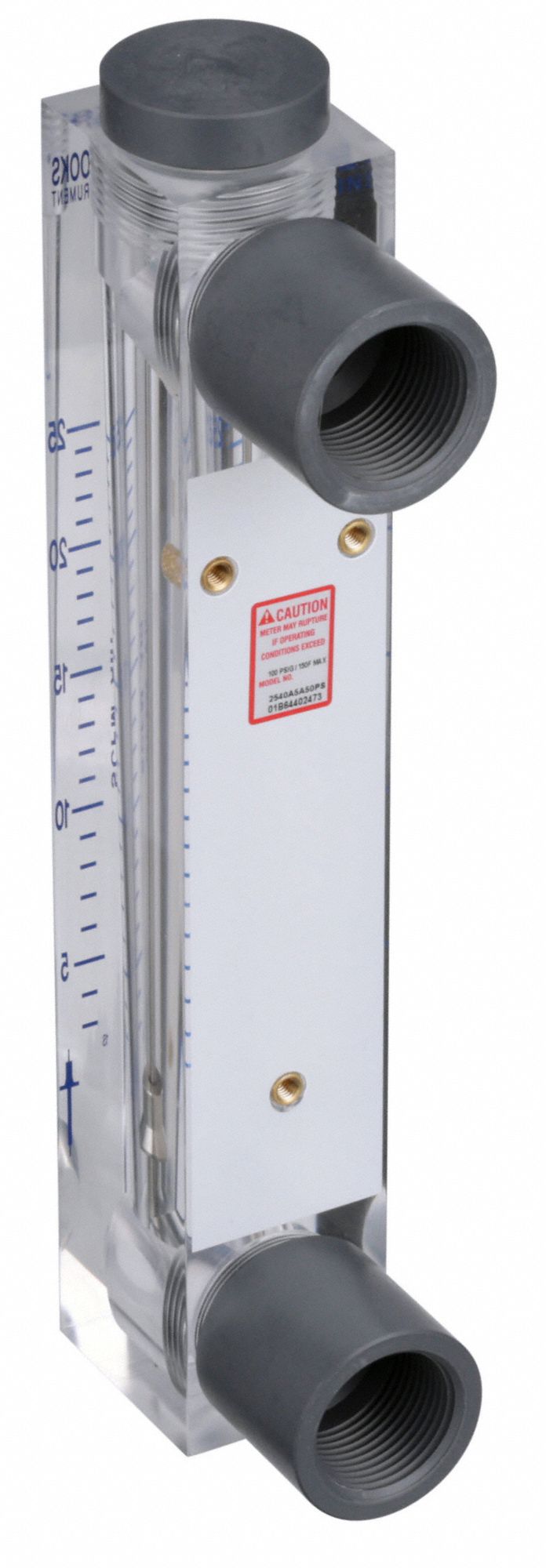 BROOKS 3 to 25 scfm Variable Area Mechanical Flowmeter 4UN06