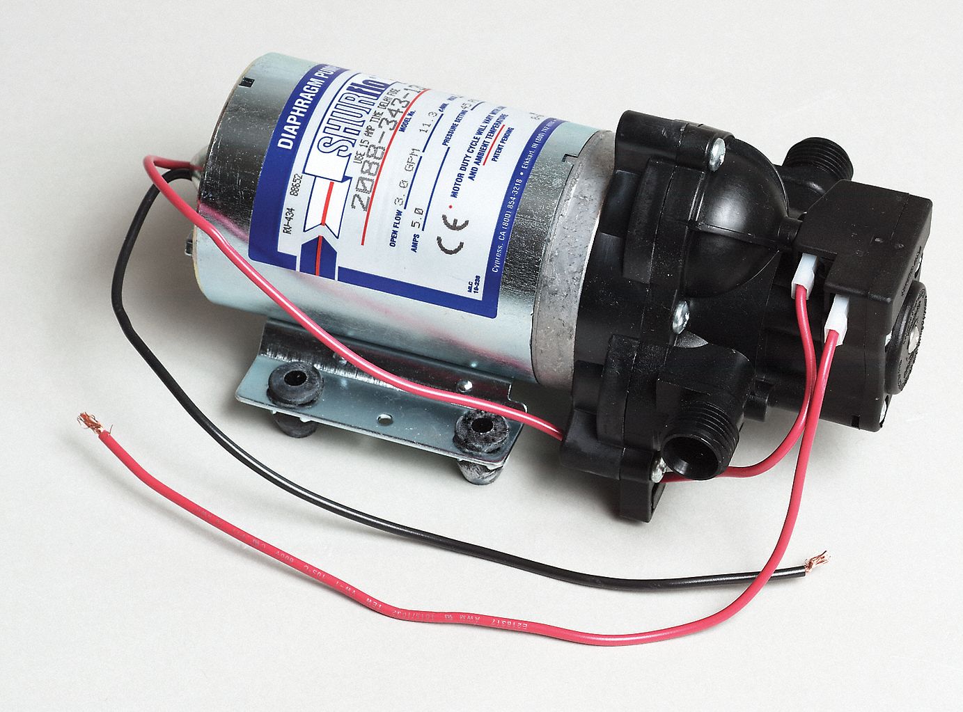 SHURFLO, Electric, 2088-343-135, Diaphragm Pump - 4UN19|2088-343-135 ...