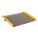 ALUMINUM TRUCK DOCKBOARD WITH STEEL SAFETY CURB, 60 IN W X 48 IN L, ALUMINUM, 3 IN SIDE RAIL HEIGHT