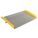 ALUMINUM TRUCK DOCKBOARD WITH STEEL SAFETY CURB, 60 IN W X 36 IN L, ALUMINUM, 3 IN SIDE RAIL HEIGHT