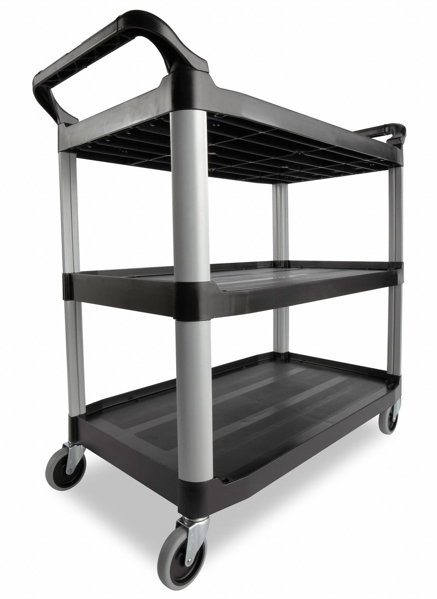 RUBBERMAID COMMERCIAL PRODUCTS DualHandle Utility Cart with Lipped