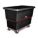 CUBE TRUCK,HDPE,BLACK,16.0 CU. FT.