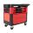 MOBILE CABINET WORKBENCH/UTILITY CART, 38 IN X 19¼ IN, PLASTIC, BLACK, 330 LB