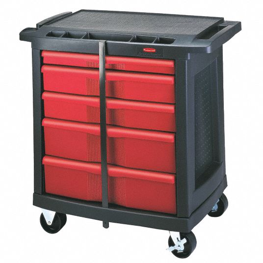 Rubbermaid Commercial Five-Drawer Mobile Workcenter