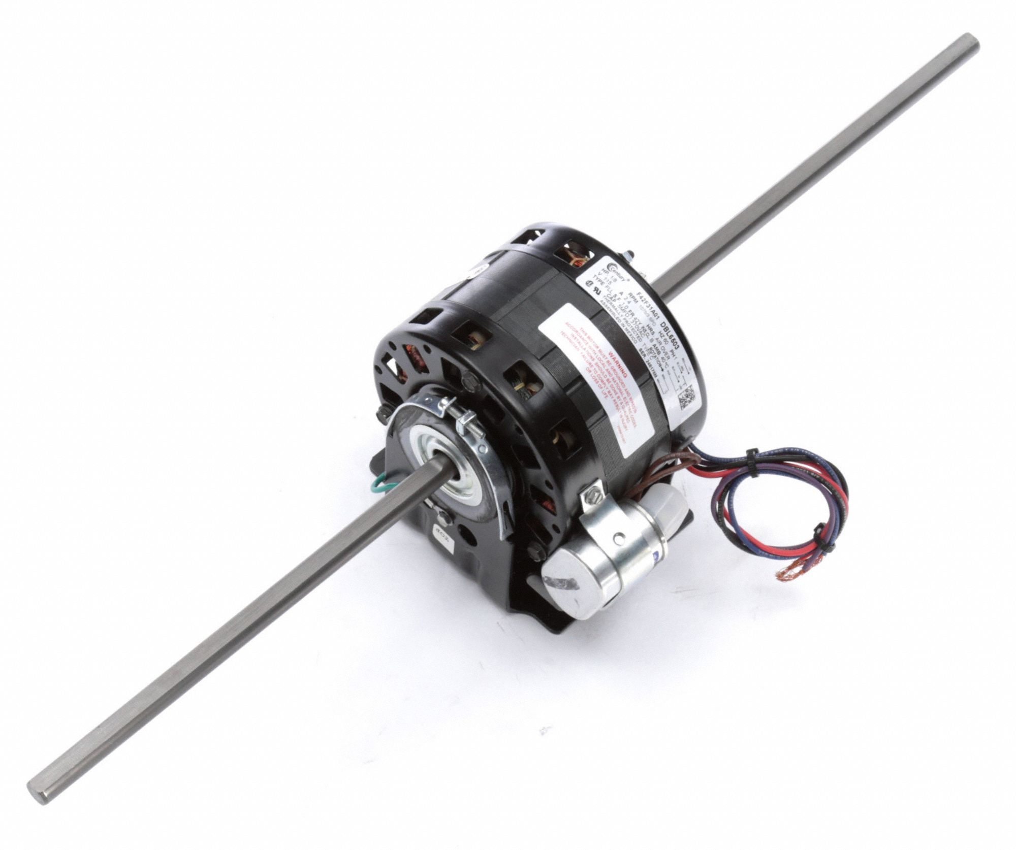 CENTURY Room Air Conditioner Motor 3 Speed, 1/8 HP, 1,075 Nameplate