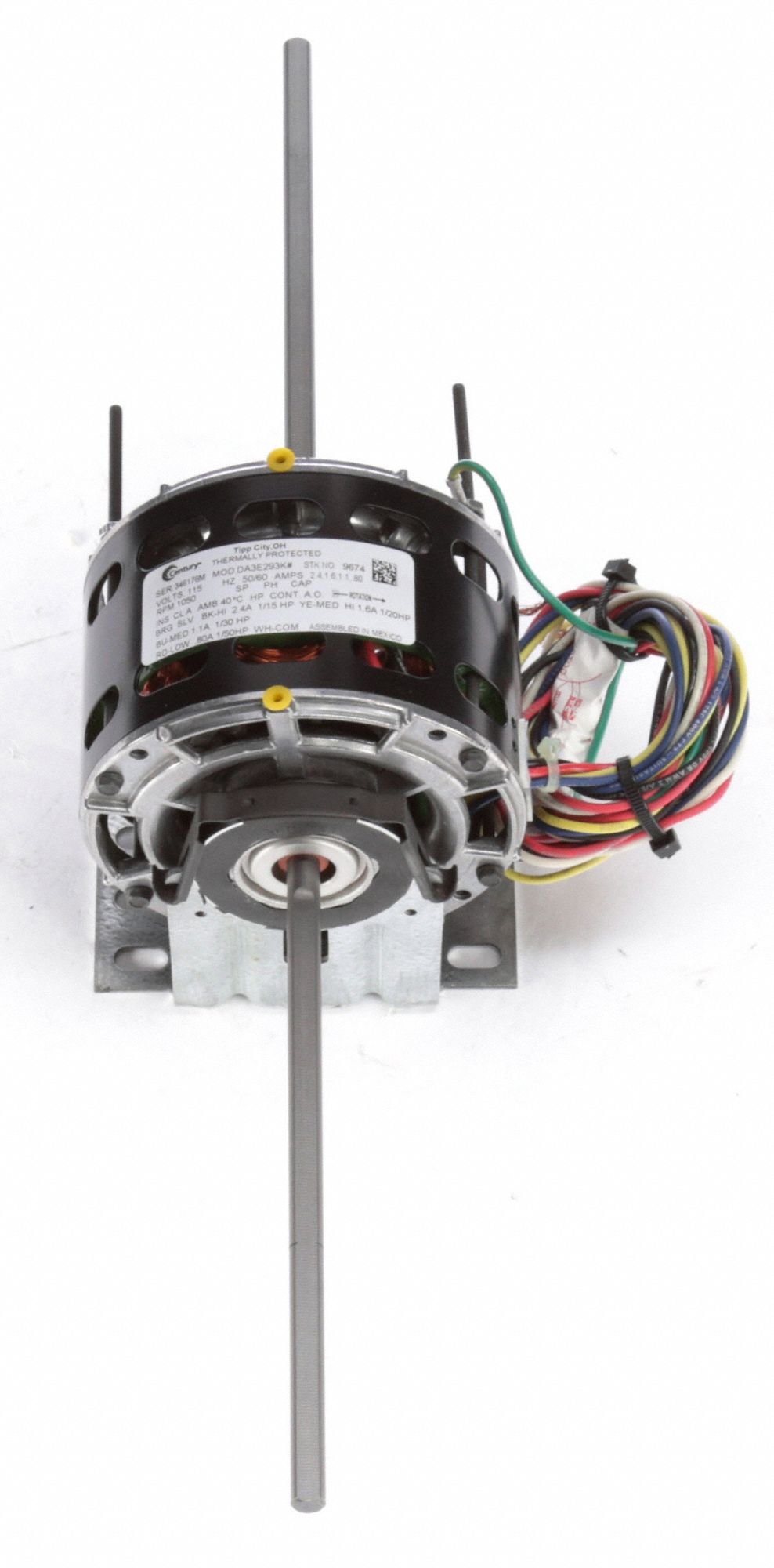 CENTURY Room Air Conditioner Motor 4 Speed, 1/15, 1/20, 1/30, 1/50 HP