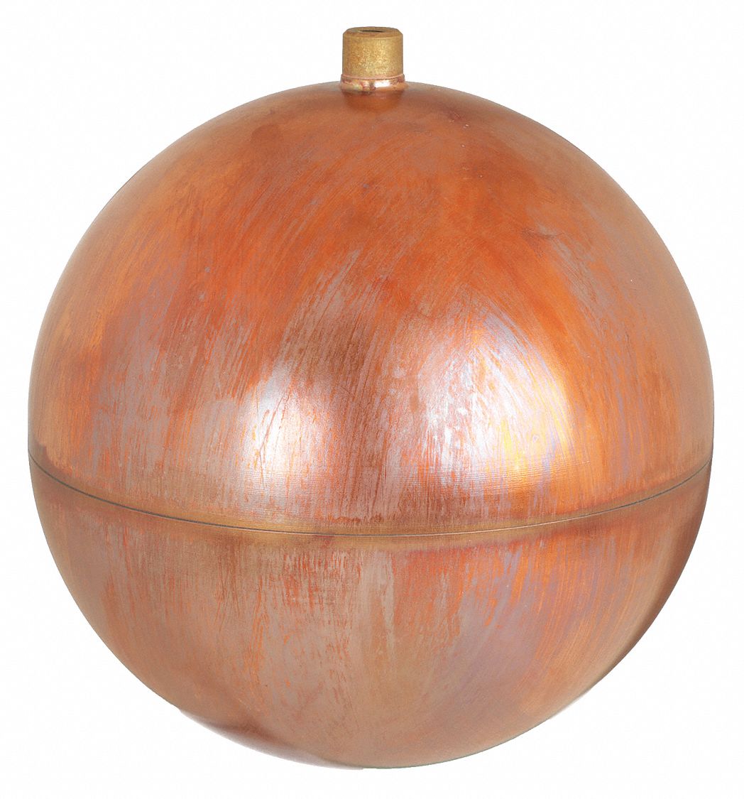 WATTS Float Ball Copper, Internal Connection, 10 in Float Dia., 3/8